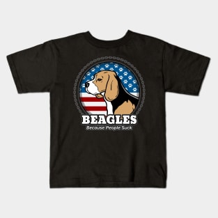 Beagles Because People Suck Kids T-Shirt